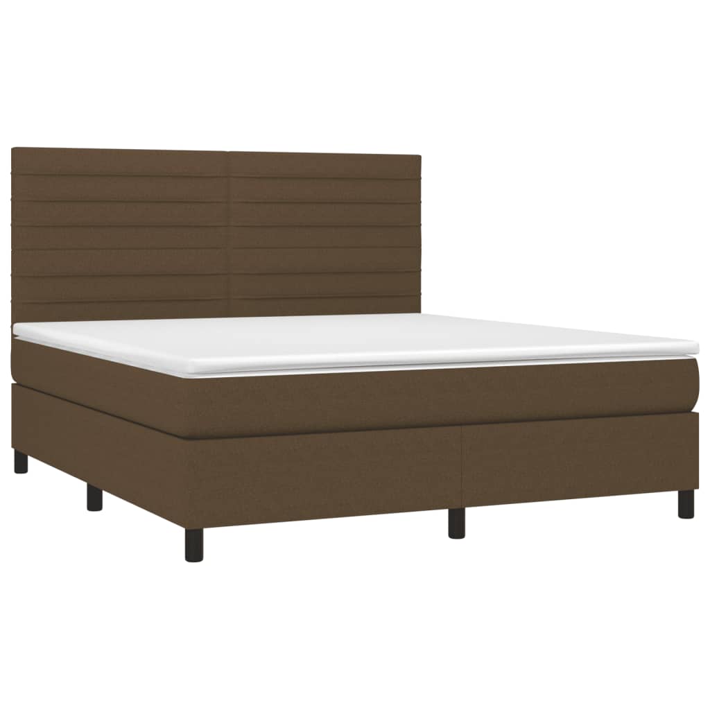 Sommier à lattes de lit avec matelas Marron foncé 160x200 cm - XIOS