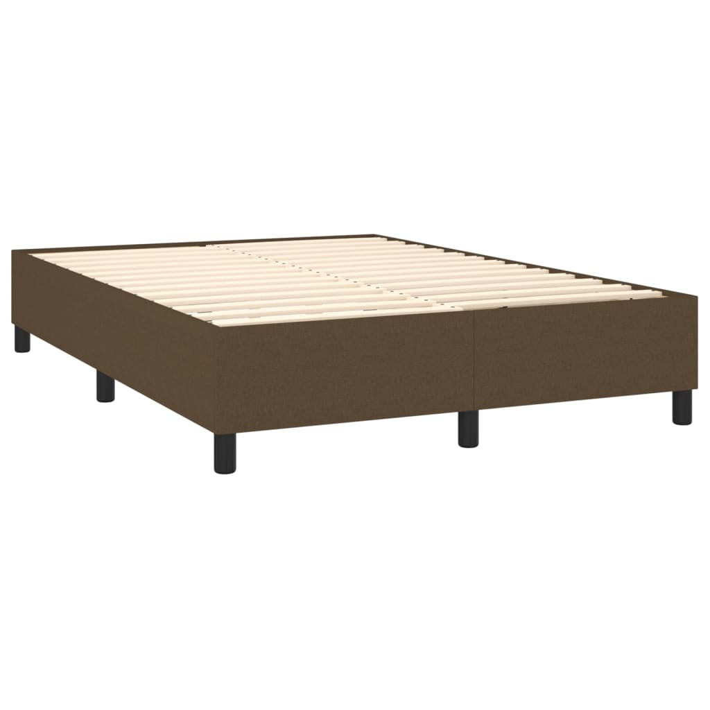 Sommier à lattes de lit avec matelas Marron foncé 140x190 cm XIOS