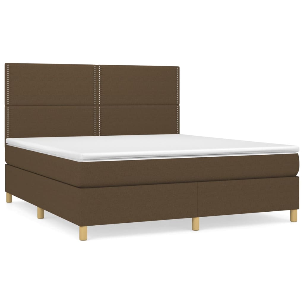 Sommier à lattes de lit avec matelas Marron foncé 180x200 cm - XIOS