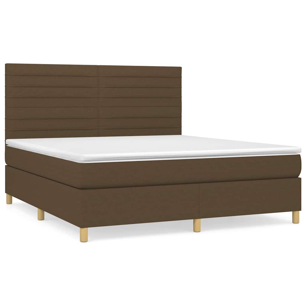 Sommier à lattes de lit avec matelas Marron foncé 180x200 cm - XIOS