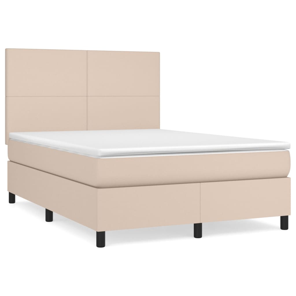 Sommier à lattes de lit avec matelas Cappuccino 140x200 cm - XIOS