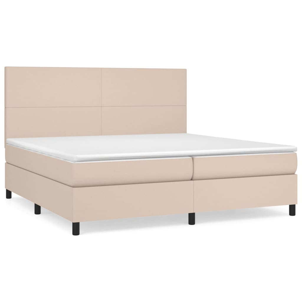 Sommier à lattes de lit avec matelas Cappuccino 200x200 cm - XIOS