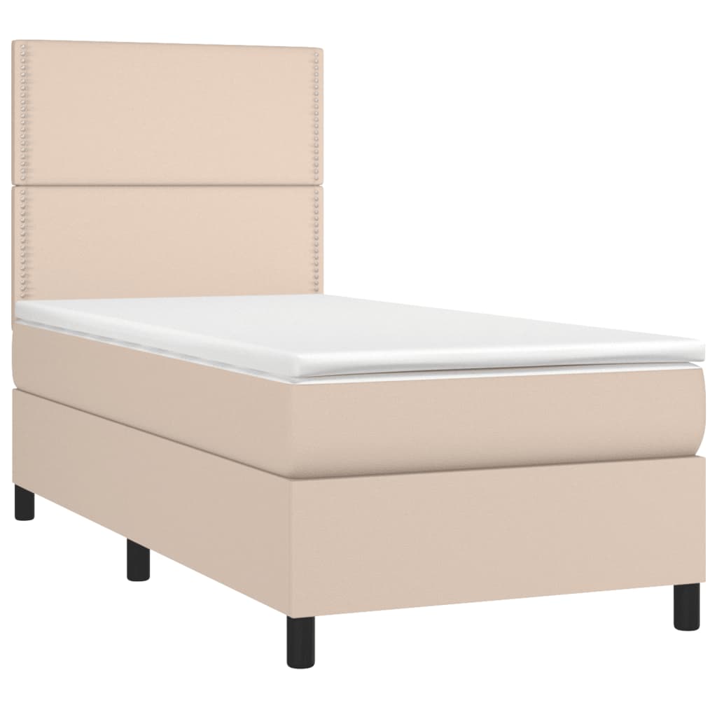 Sommier à lattes de lit avec matelas Cappuccino 90x200 cm - XIOS