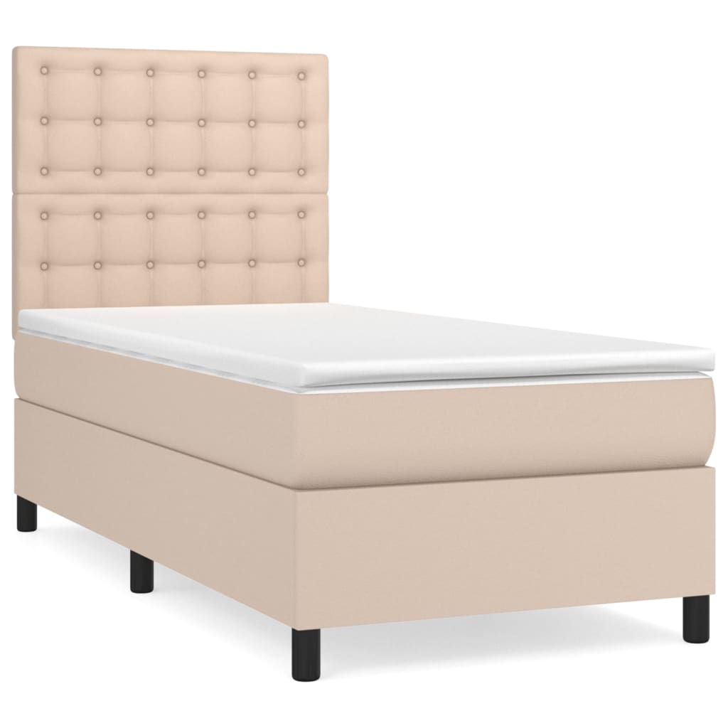 Sommier à lattes de lit avec matelas Cappuccino 90x190 cm - XIOS