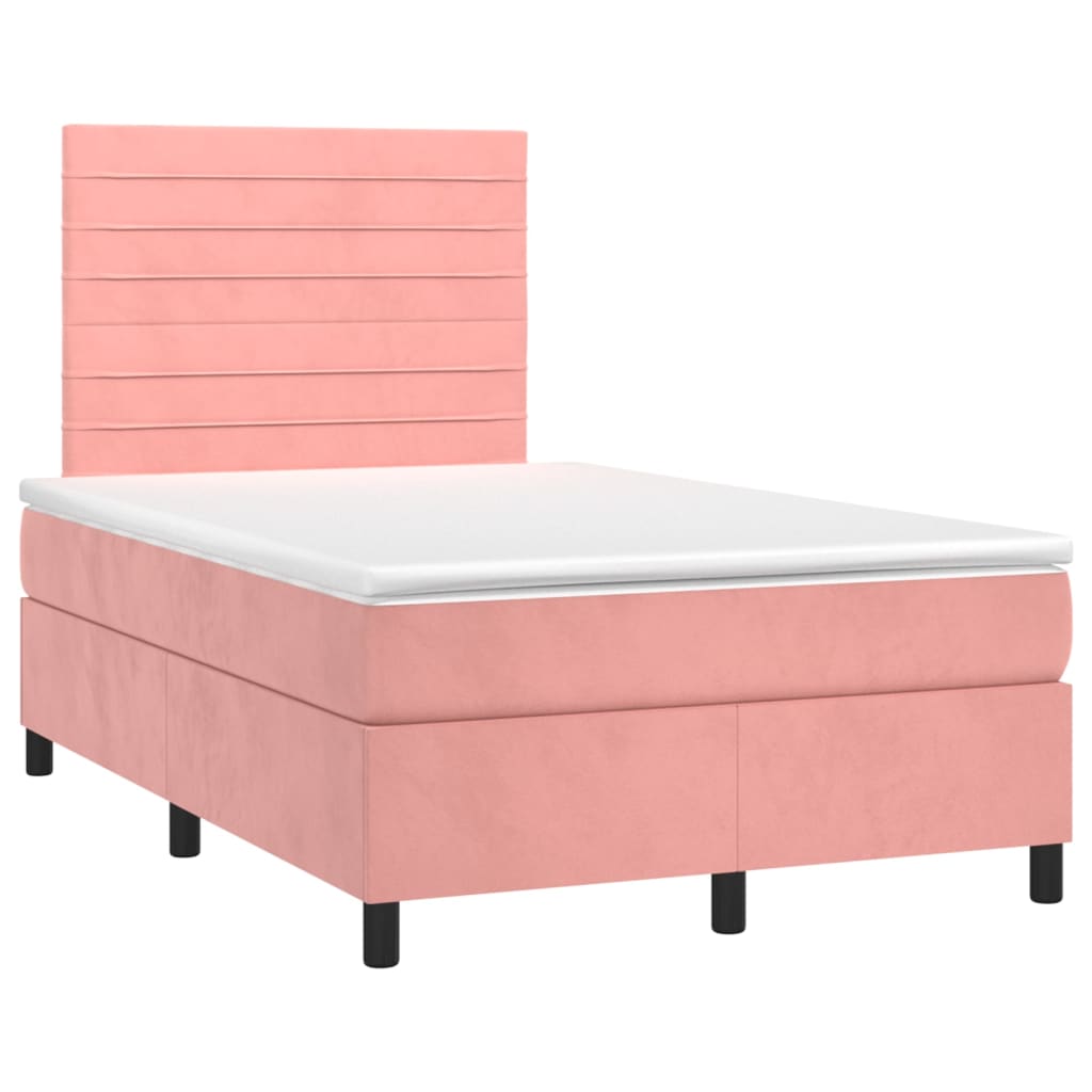 Sommier à lattes de lit avec matelas Rose 120x200 cm Velours - XIOS