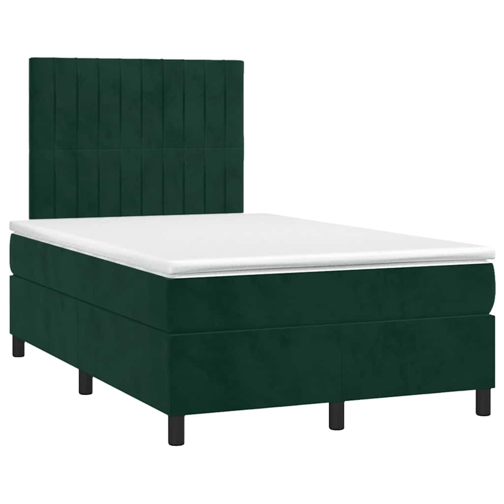 Sommier à lattes de lit et matelas Vert foncé 120x200cm Velours - XIOS