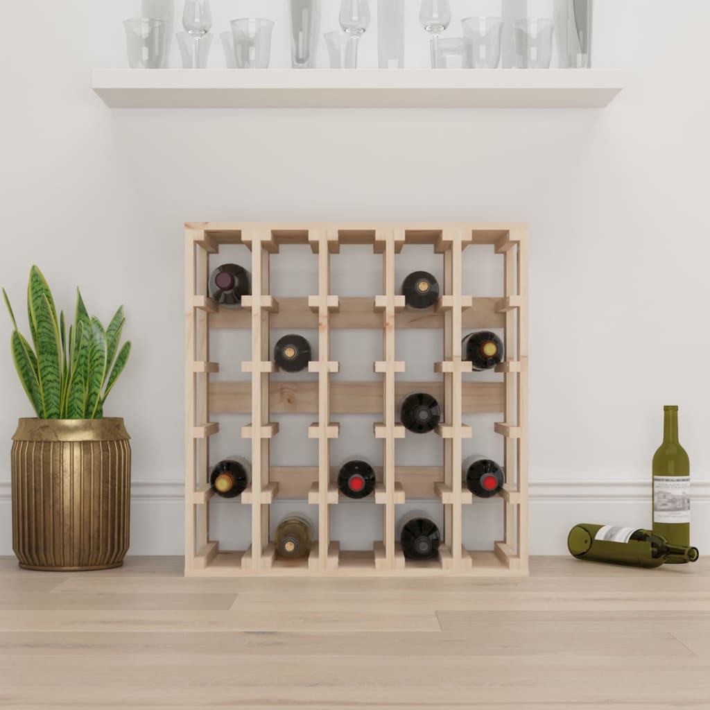 Casier à vin 58,5x33x60,5 cm Bois de pin massif - XIOS