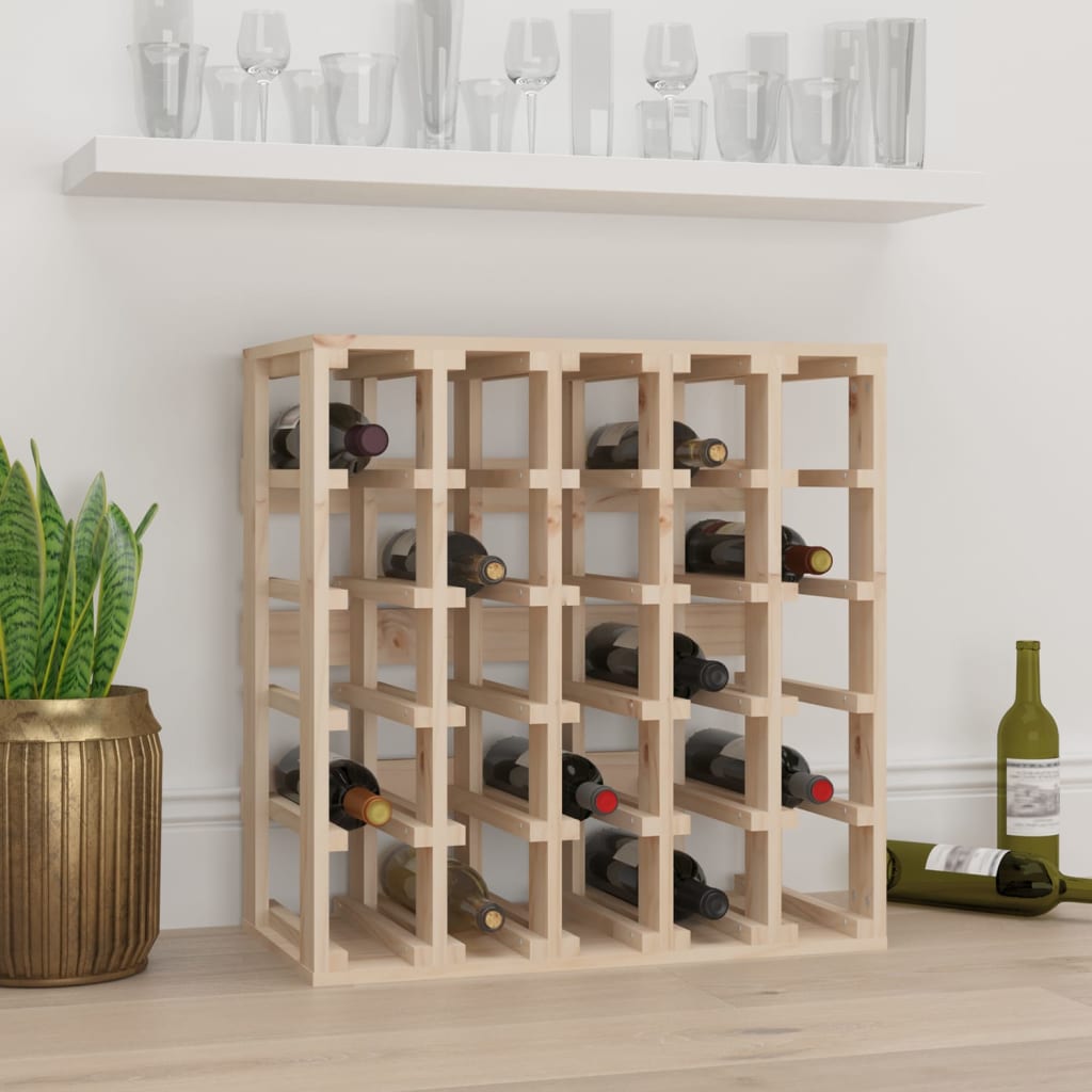 Casier à vin 58,5x33x60,5 cm Bois de pin massif - XIOS