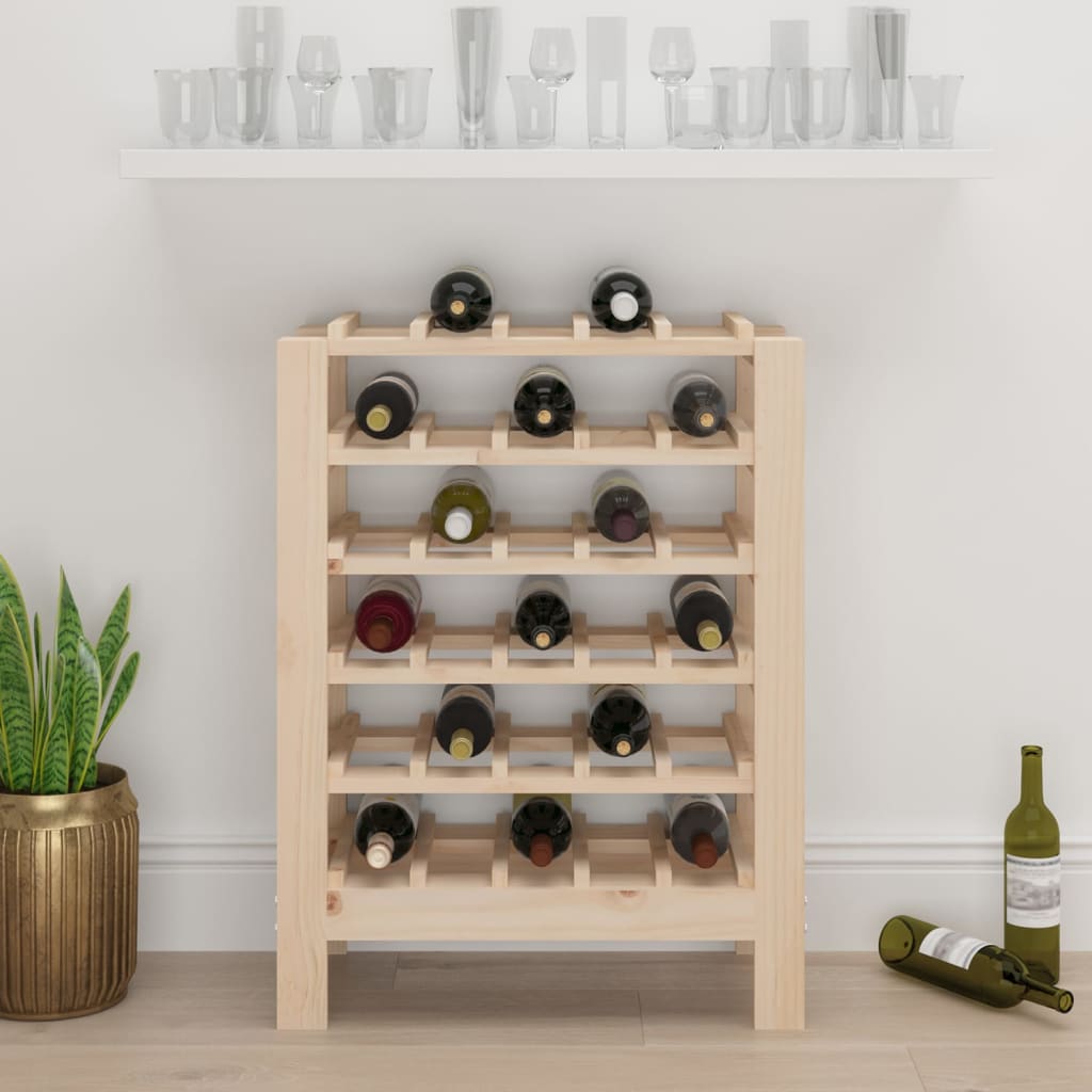 Casier à vin 61,5x30x82 cm Bois de pin massif - XIOS
