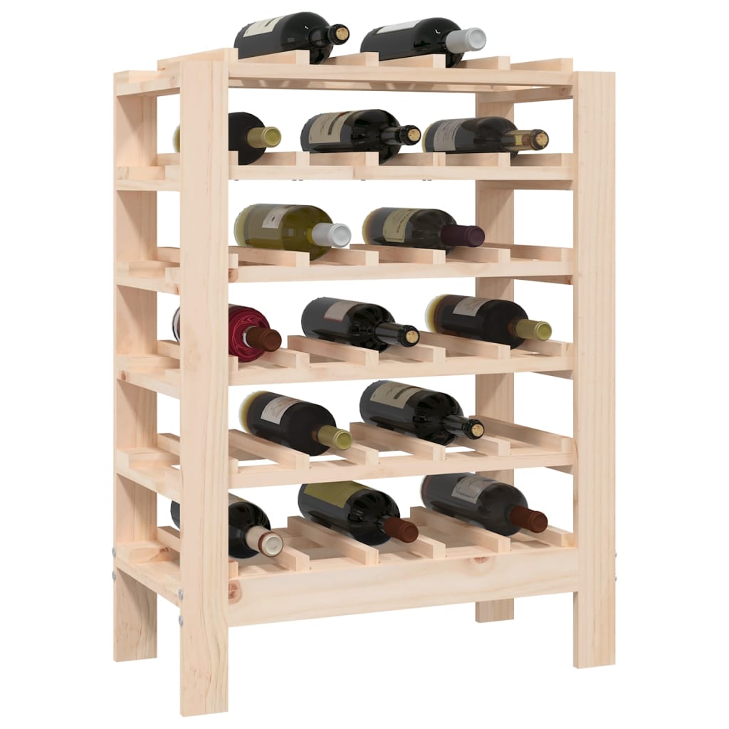 Casier à vin 61,5x30x82 cm Bois de pin massif - XIOS