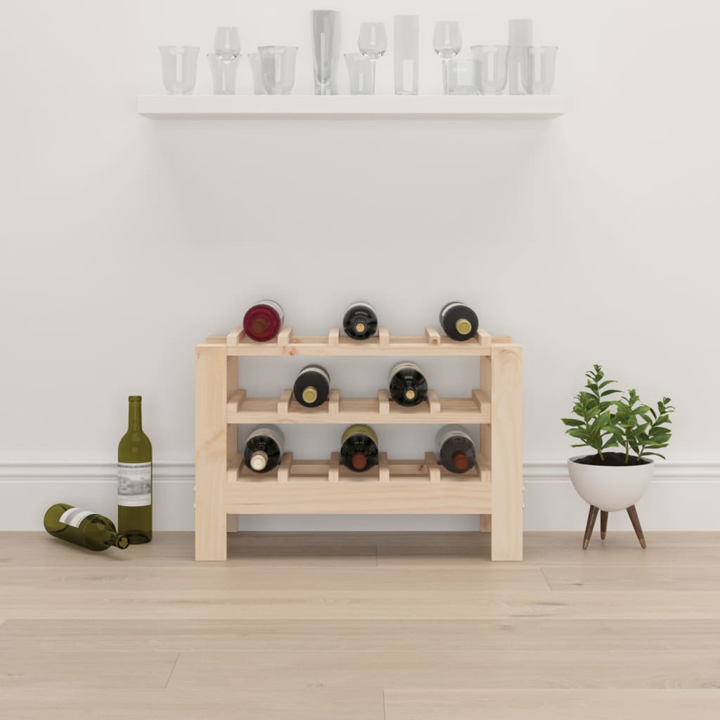Casier à vin 61,5x30x42 cm Bois de pin massif - XIOS