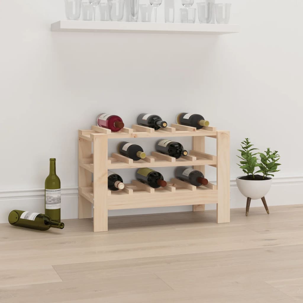 Casier à vin 61,5x30x42 cm Bois de pin massif - XIOS