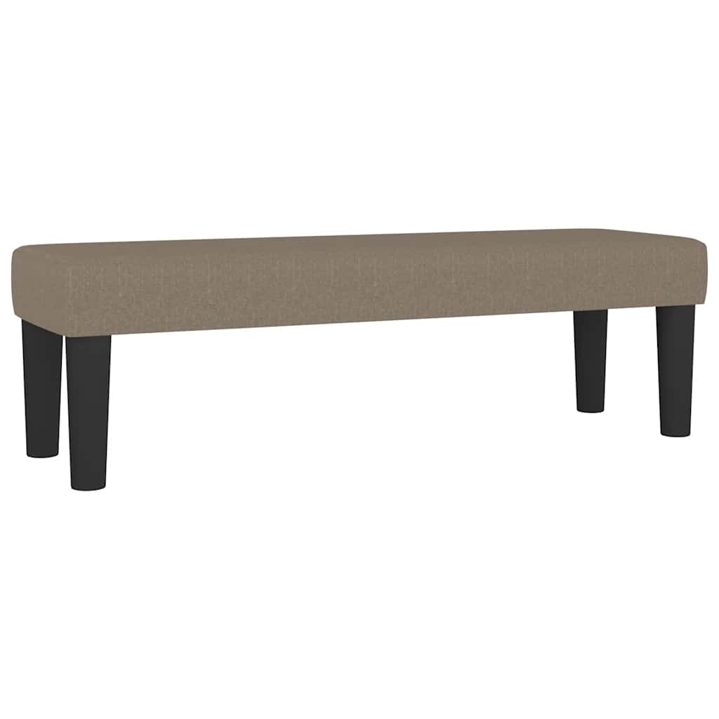 Sommier à lattes de lit avec matelas Taupe 180x200 cm Tissu - XIOS