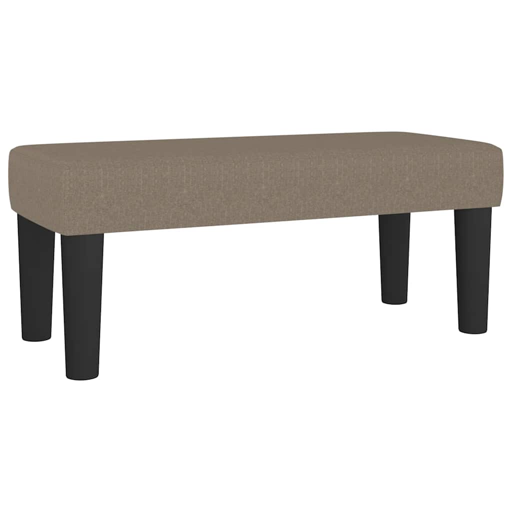 Sommier à lattes de lit avec matelas Taupe 90x190 cm Tissu - XIOS