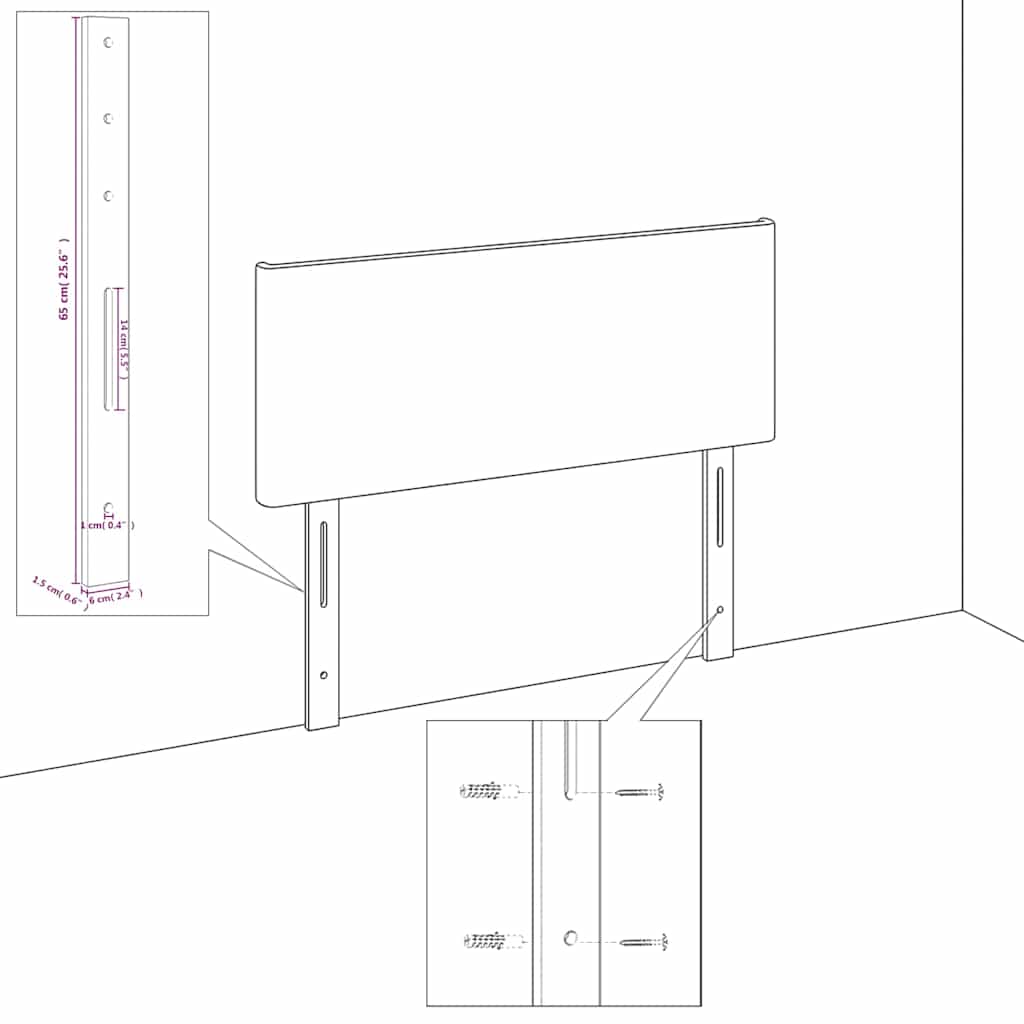 Sommier à lattes de lit avec matelas Taupe 90x190 cm Tissu - XIOS