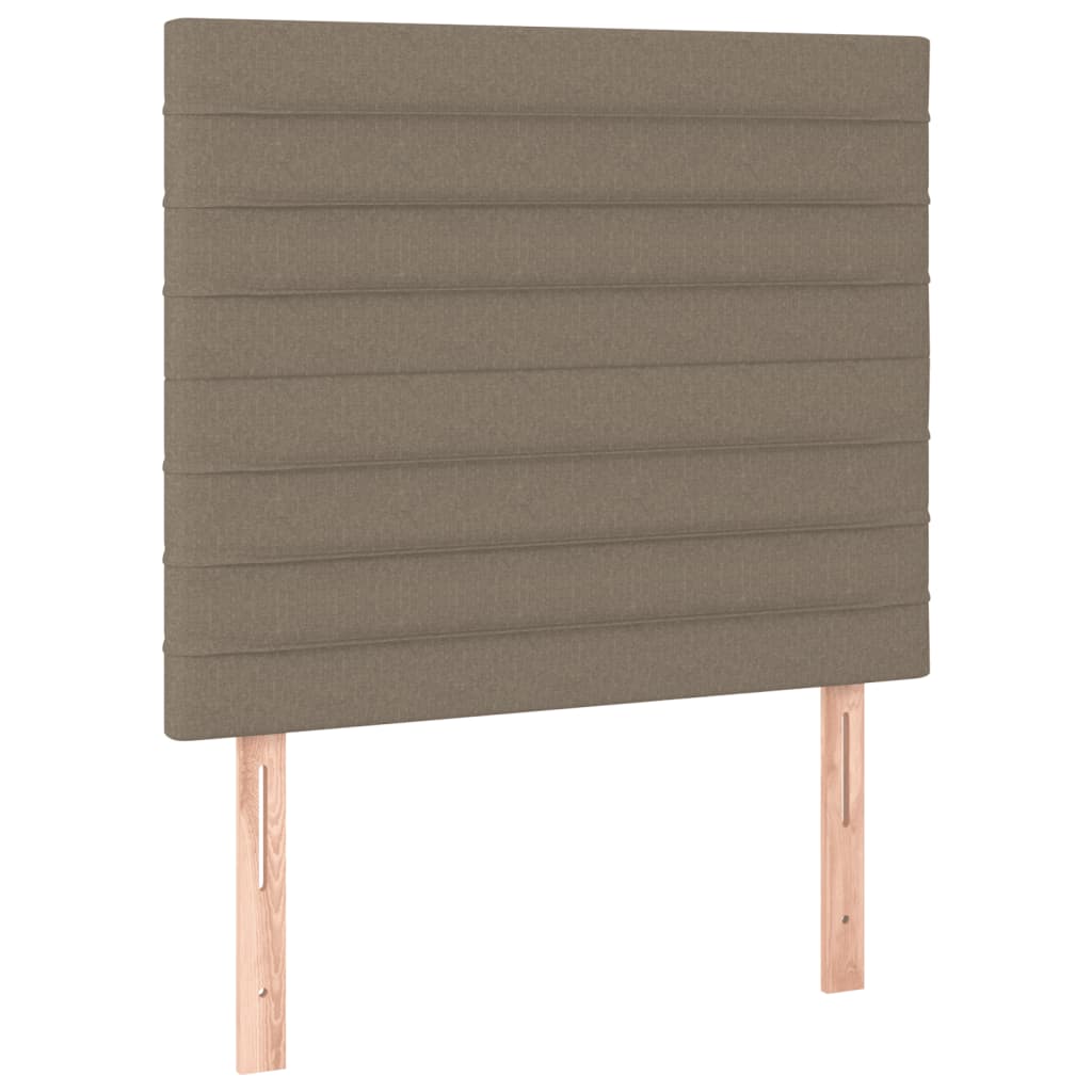 Sommier à lattes de lit avec matelas Taupe 90x190 cm Tissu - XIOS