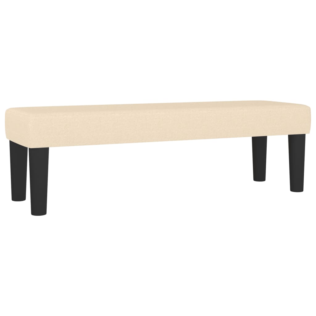 Sommier à lattes de lit avec matelas Crème 140x200 cm Tissu - XIOS