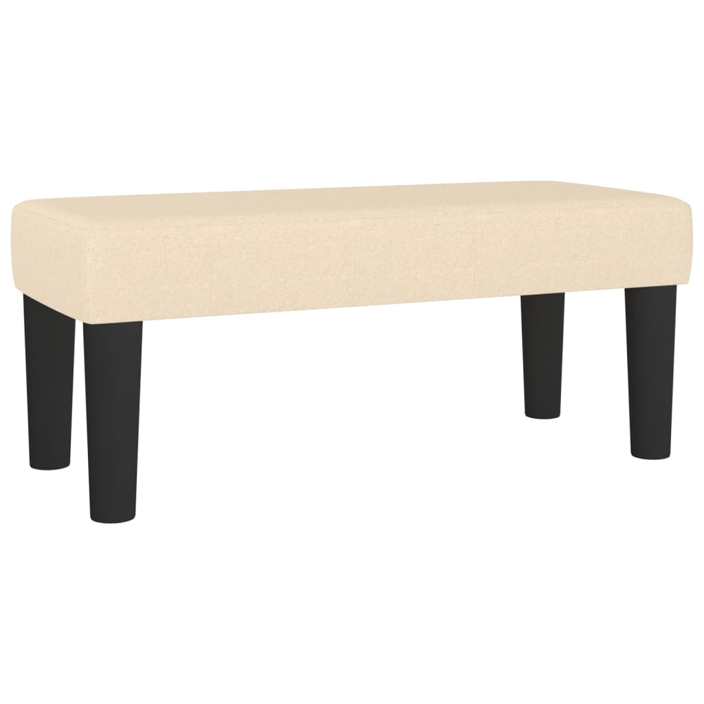 Sommier à lattes de lit avec matelas Crème 100x200 cm Tissu - XIOS