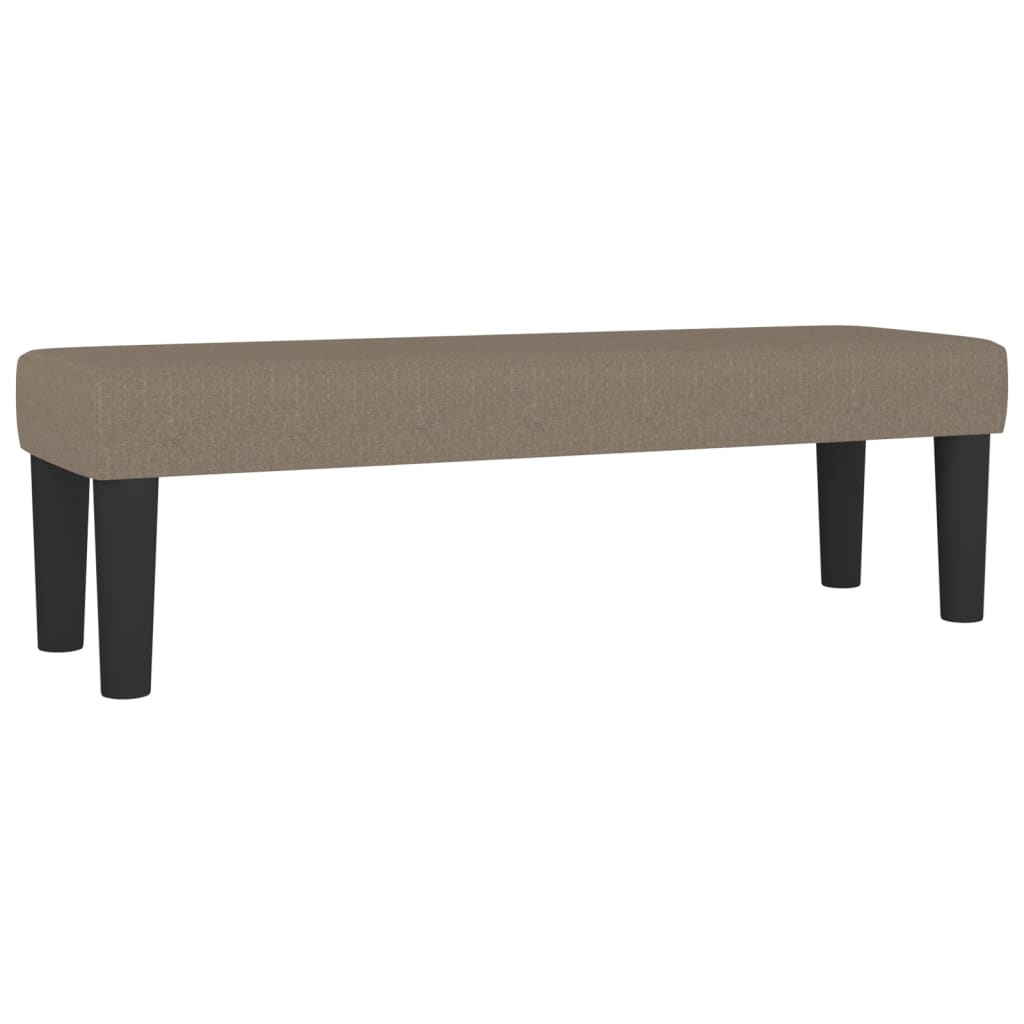 Sommier à lattes de lit avec matelas Taupe 140x190 cm Tissu - XIOS