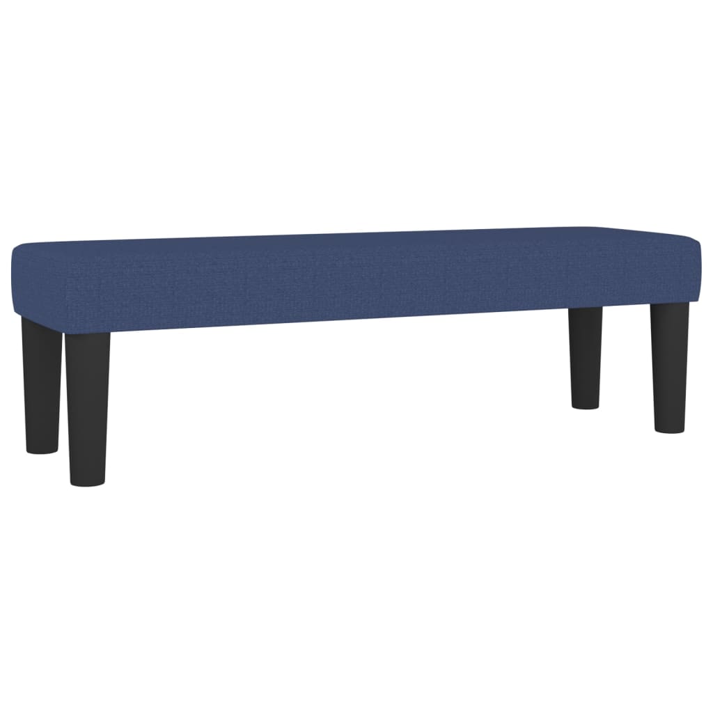 Sommier à lattes de lit avec matelas Bleu 140x200 cm Tissu - XIOS