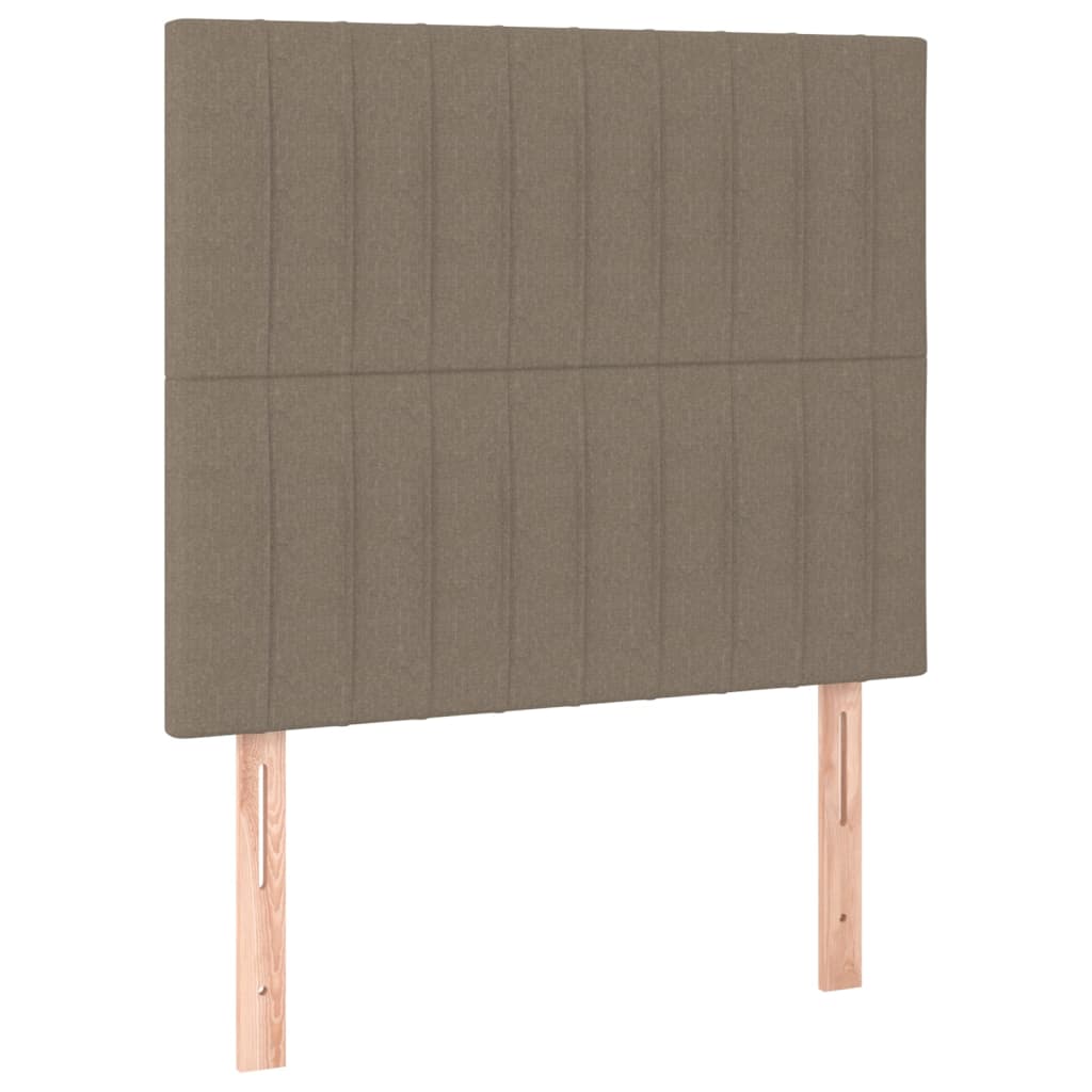 Sommier à lattes de lit avec matelas Taupe 120x200 cm Tissu - XIOS