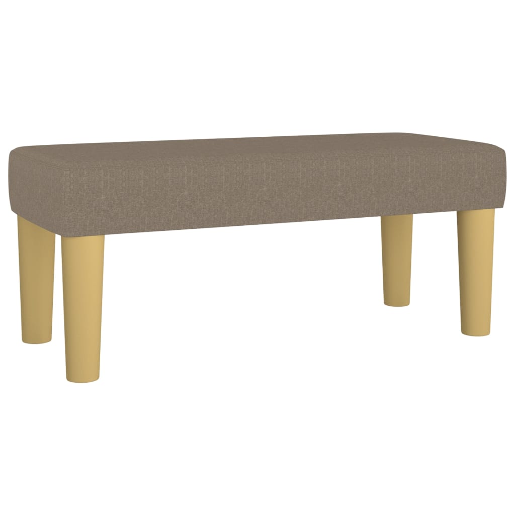 Sommier à lattes de lit avec matelas Taupe 120x200 cm Tissu - XIOS