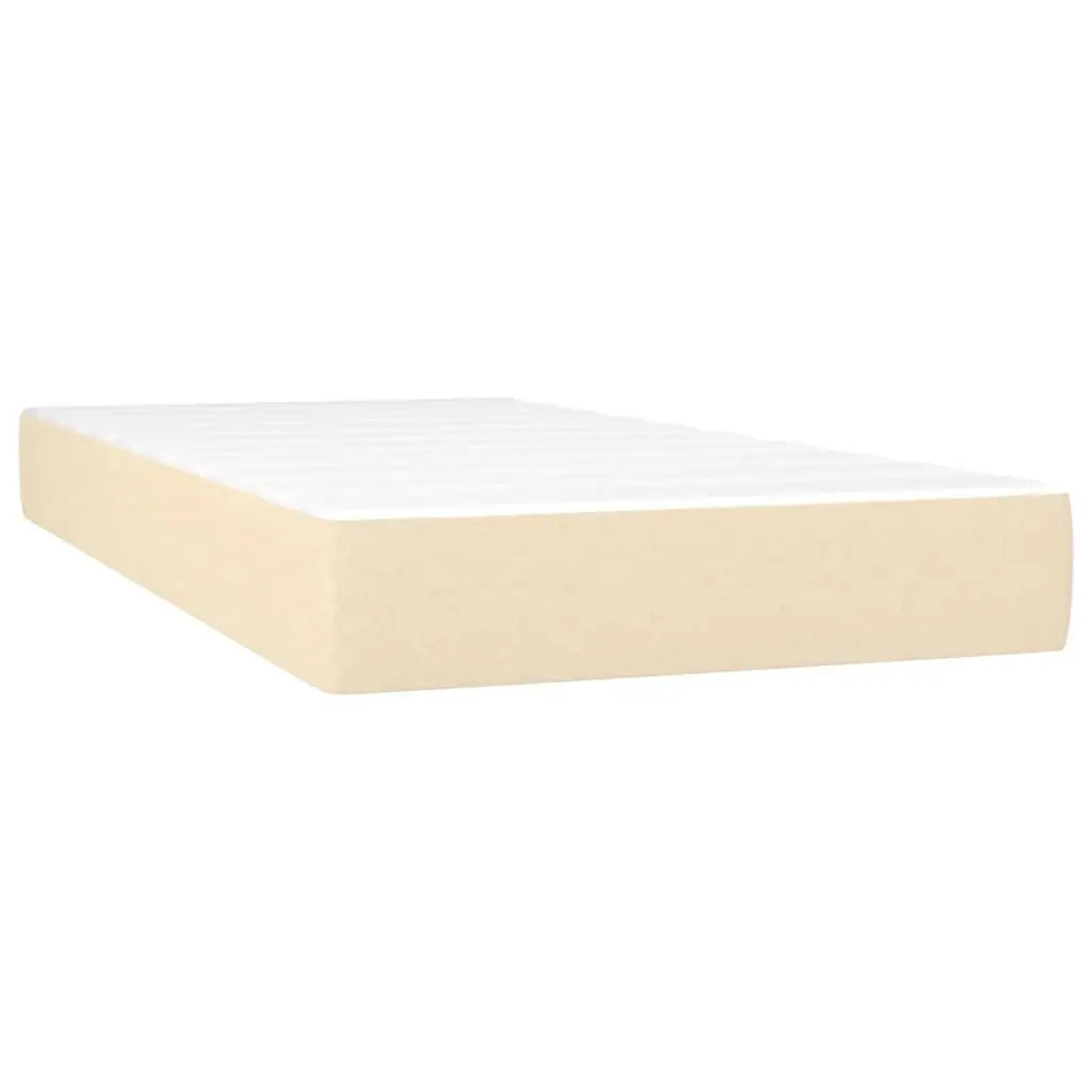 Sommier à lattes de lit avec matelas Crème 80x200 cm Tissu - XIOS