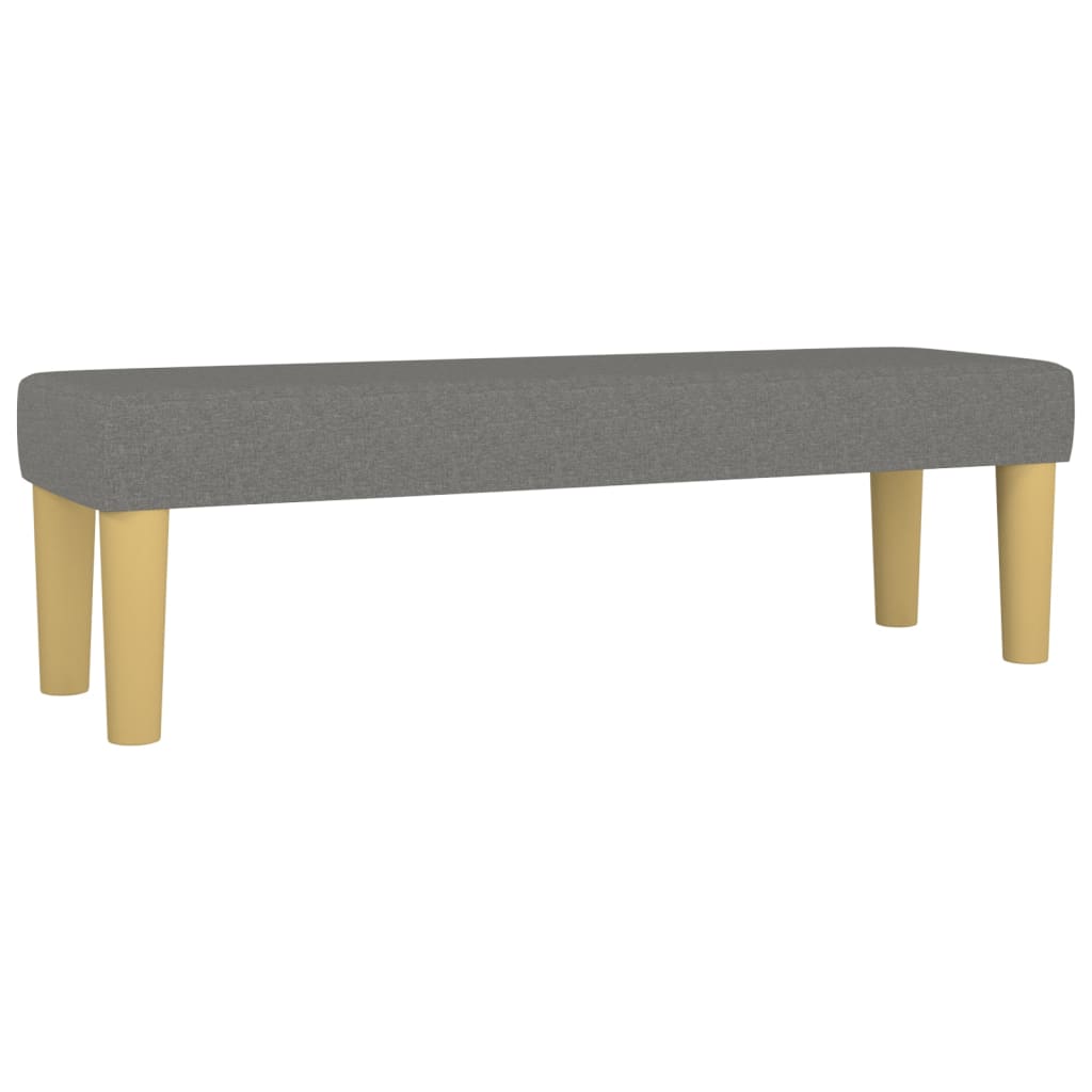 Sommier à lattes de lit avec matelas Gris foncé 140x200cm Tissu - XIOS