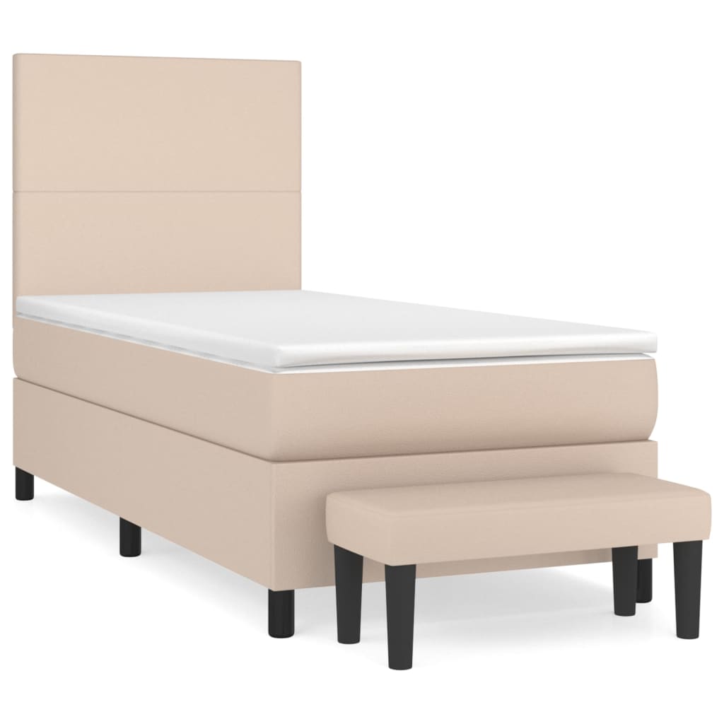 Sommier à lattes de lit avec matelas Cappuccino 90x200 cm - XIOS
