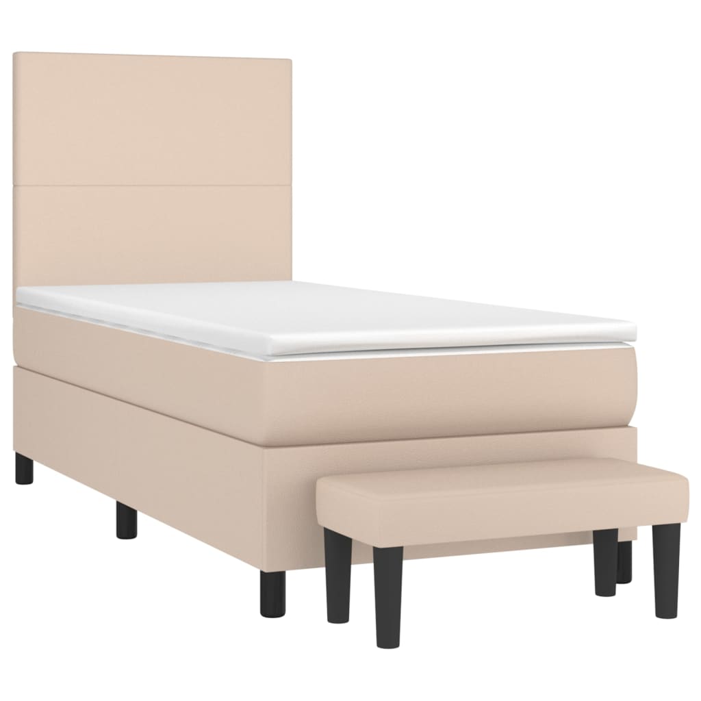 Sommier à lattes de lit avec matelas Cappuccino 90x200 cm - XIOS