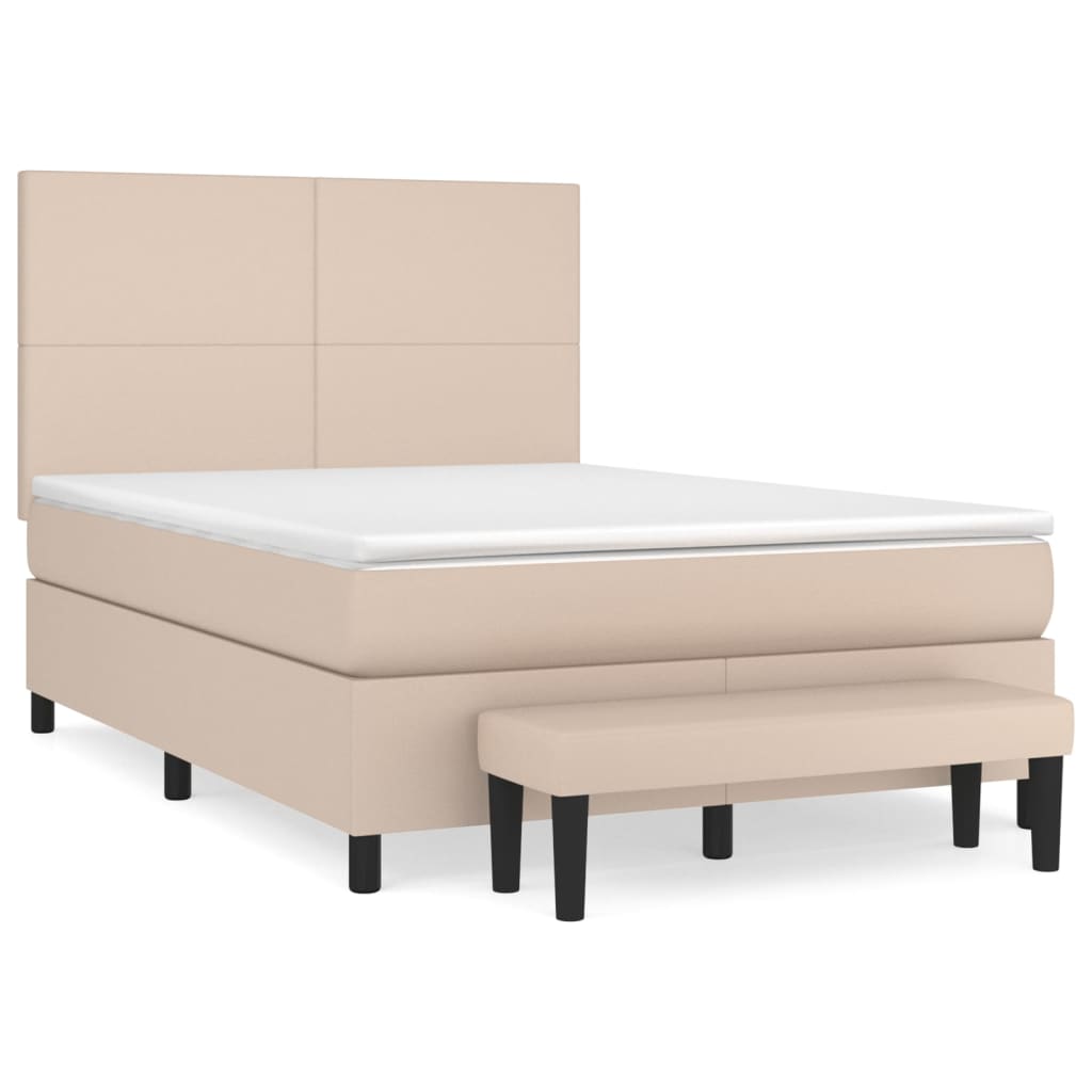Sommier à lattes de lit avec matelas Cappuccino 140x200 cm - XIOS