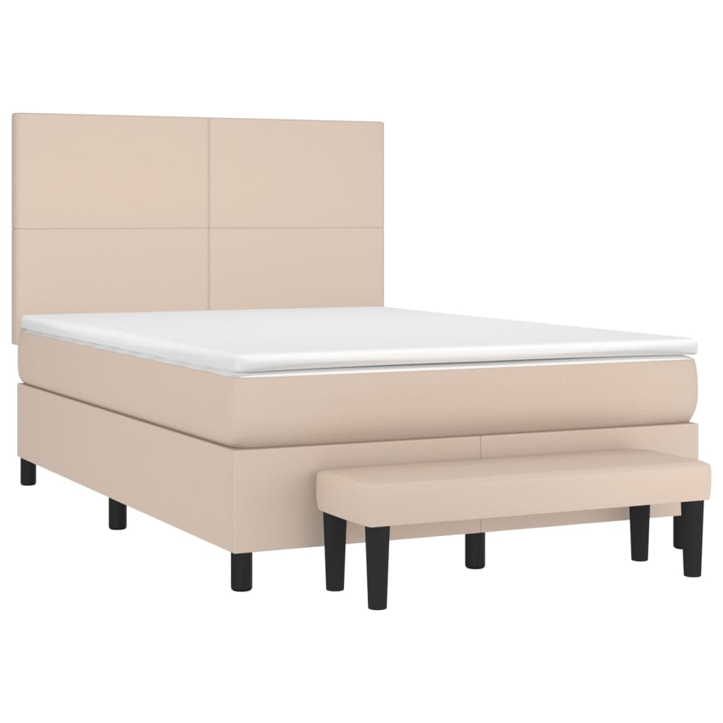 Sommier à lattes de lit avec matelas Cappuccino 140x200 cm - XIOS