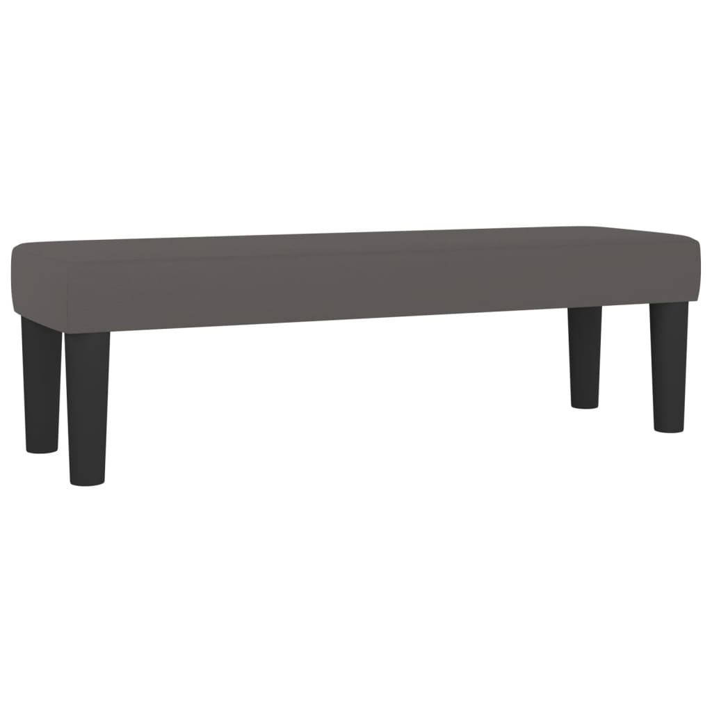 Sommier à lattes de lit avec matelas Gris 140x200 cm Similicuir - XIOS