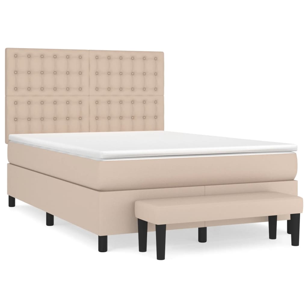Sommier à lattes de lit avec matelas Cappuccino 140x200 cm - XIOS