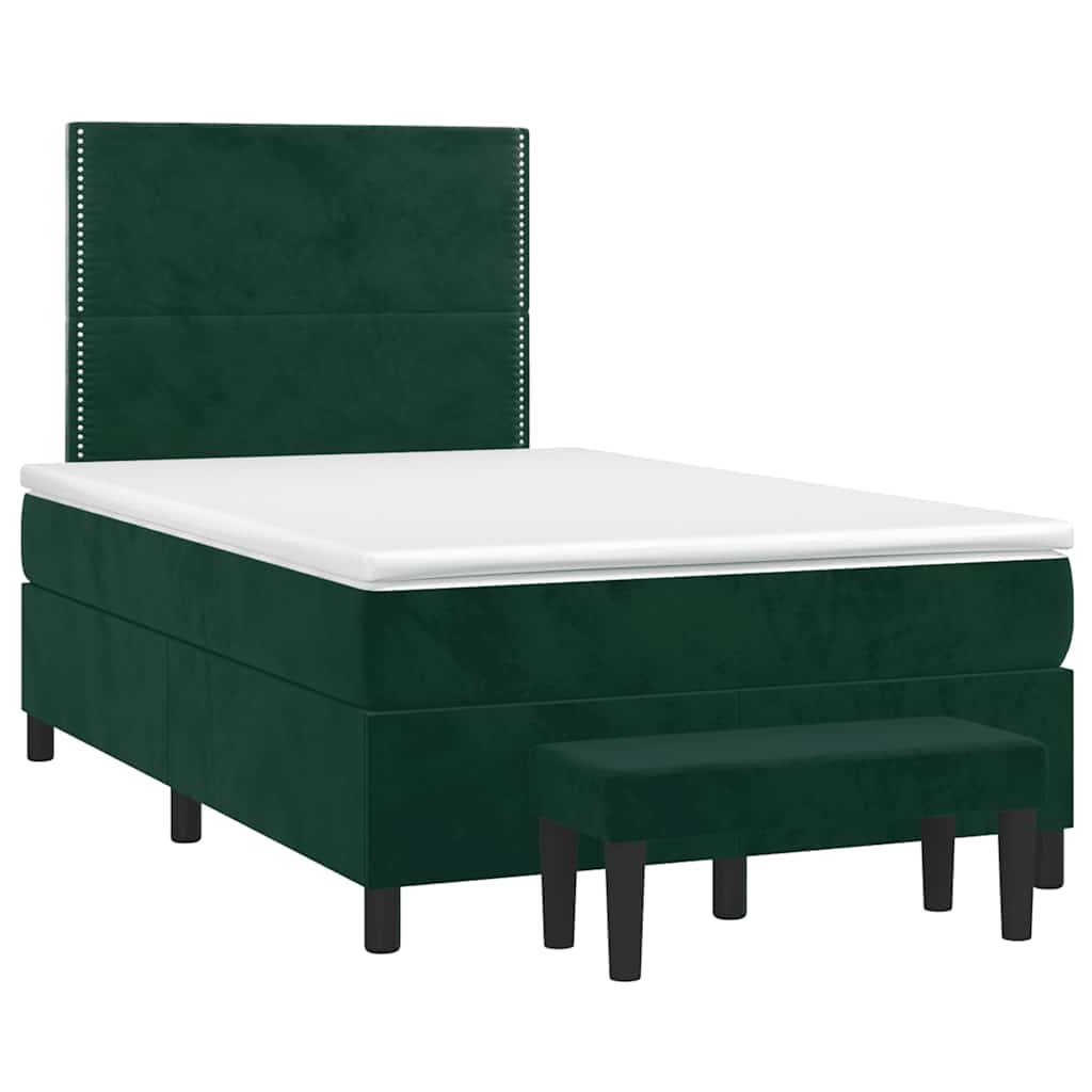 Sommier à lattes de lit avec matelas Vert foncé 100x200 cm - XIOS