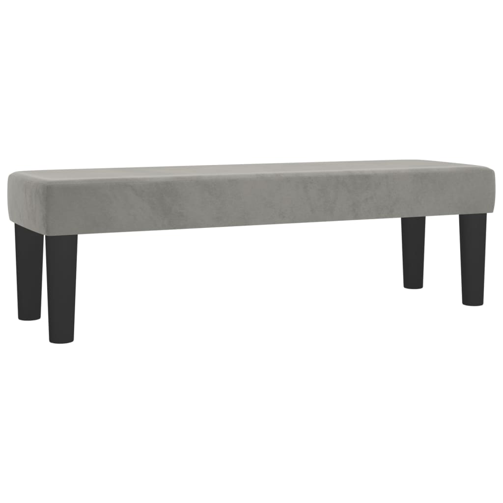 Sommier à lattes de lit et matelas Gris clair 140x190cm Velours - XIOS