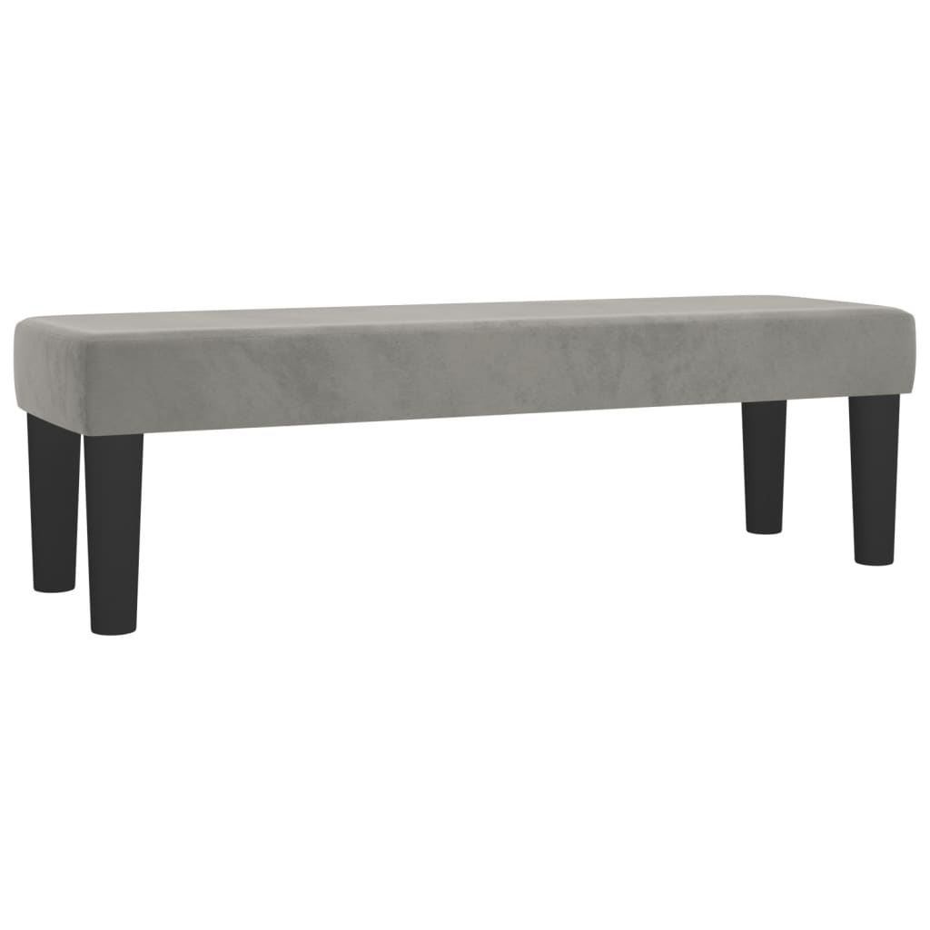 Sommier à lattes de lit et matelas Gris clair 140x200cm Velours - XIOS
