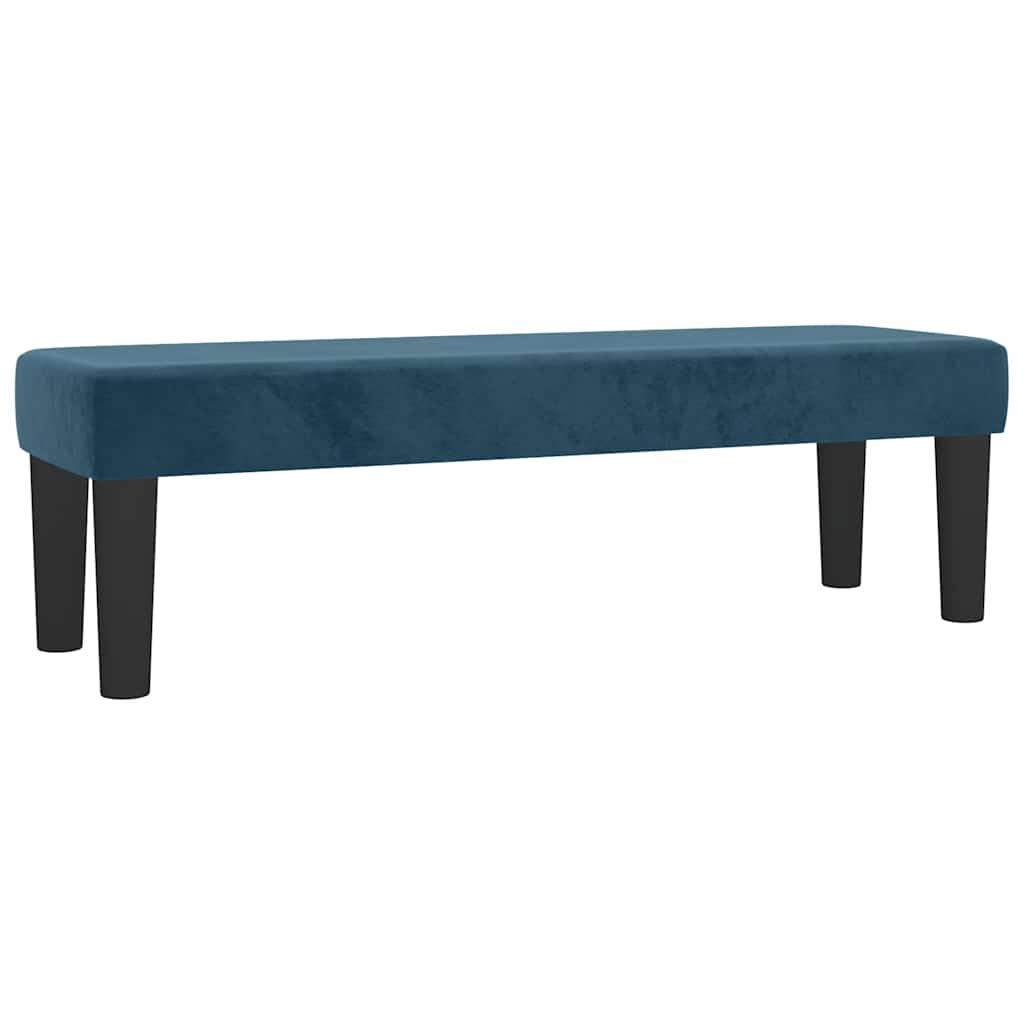 Sommier à lattes de lit et matelas Bleu foncé 140x190cm Velours - XIOS