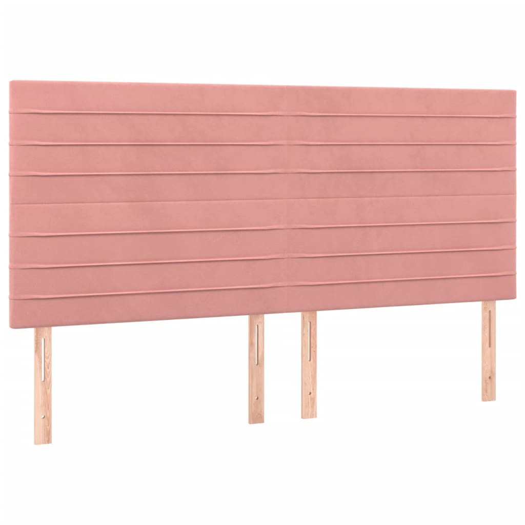 Sommier à lattes de lit avec matelas Rose 160x200 cm Velours - XIOS