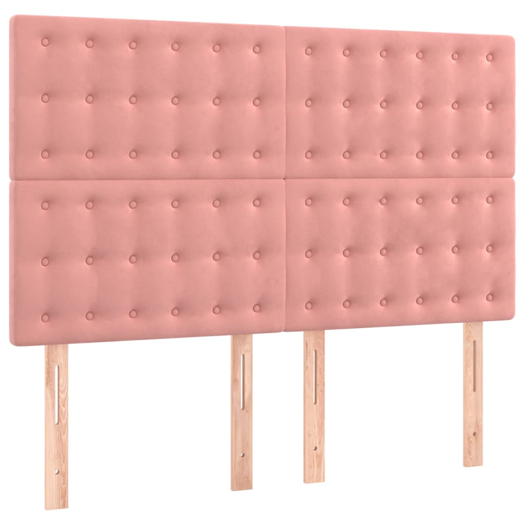 Sommier à lattes de lit avec matelas Rose 140x200 cm Velours - XIOS