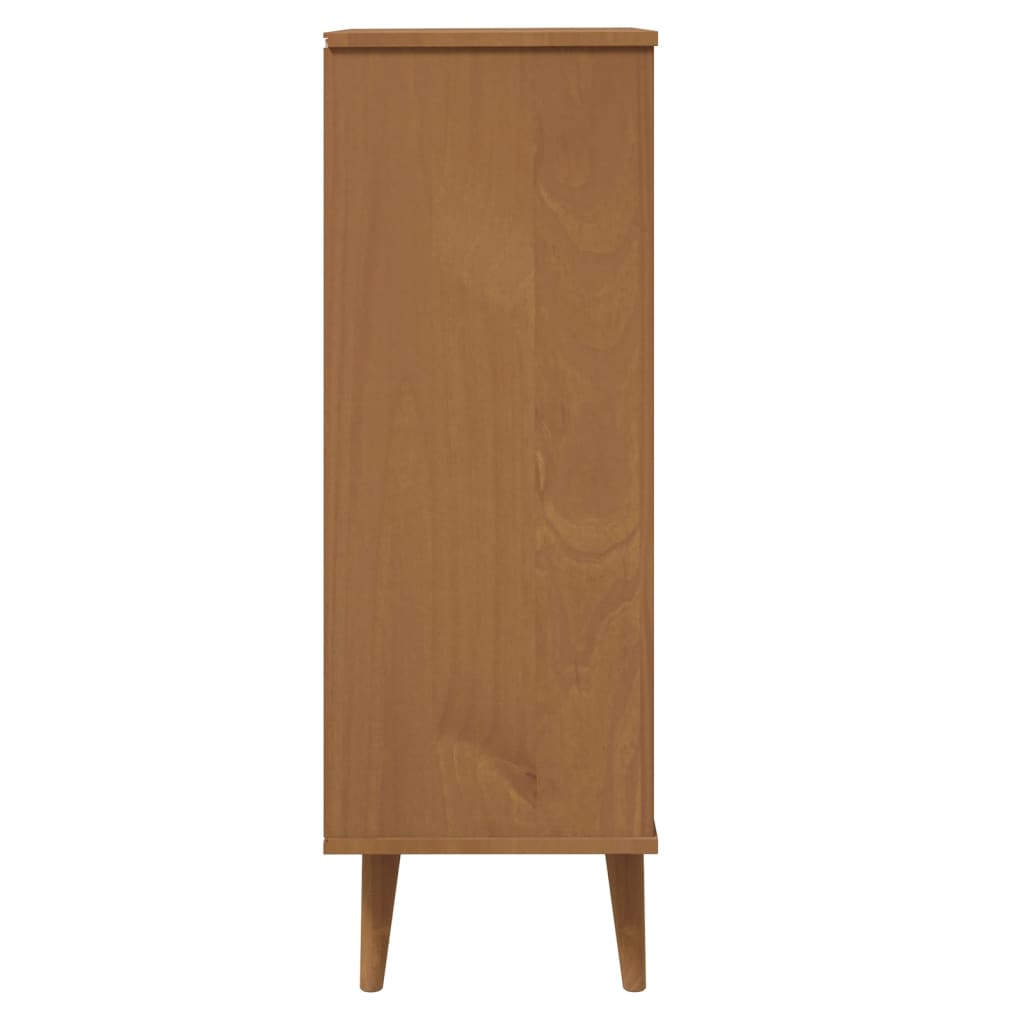 Armoire à chaussures MOLDE Marron 59,5x35x103 cm Bois de pin - XIOS