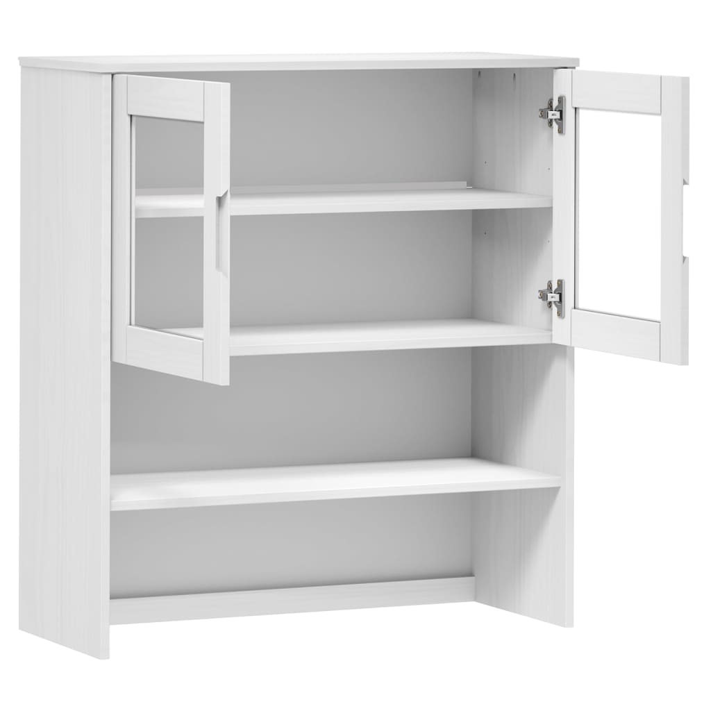 Dessus de buffet MOLDE Blanc 90x35x100 cm Bois massif de pin - XIOS