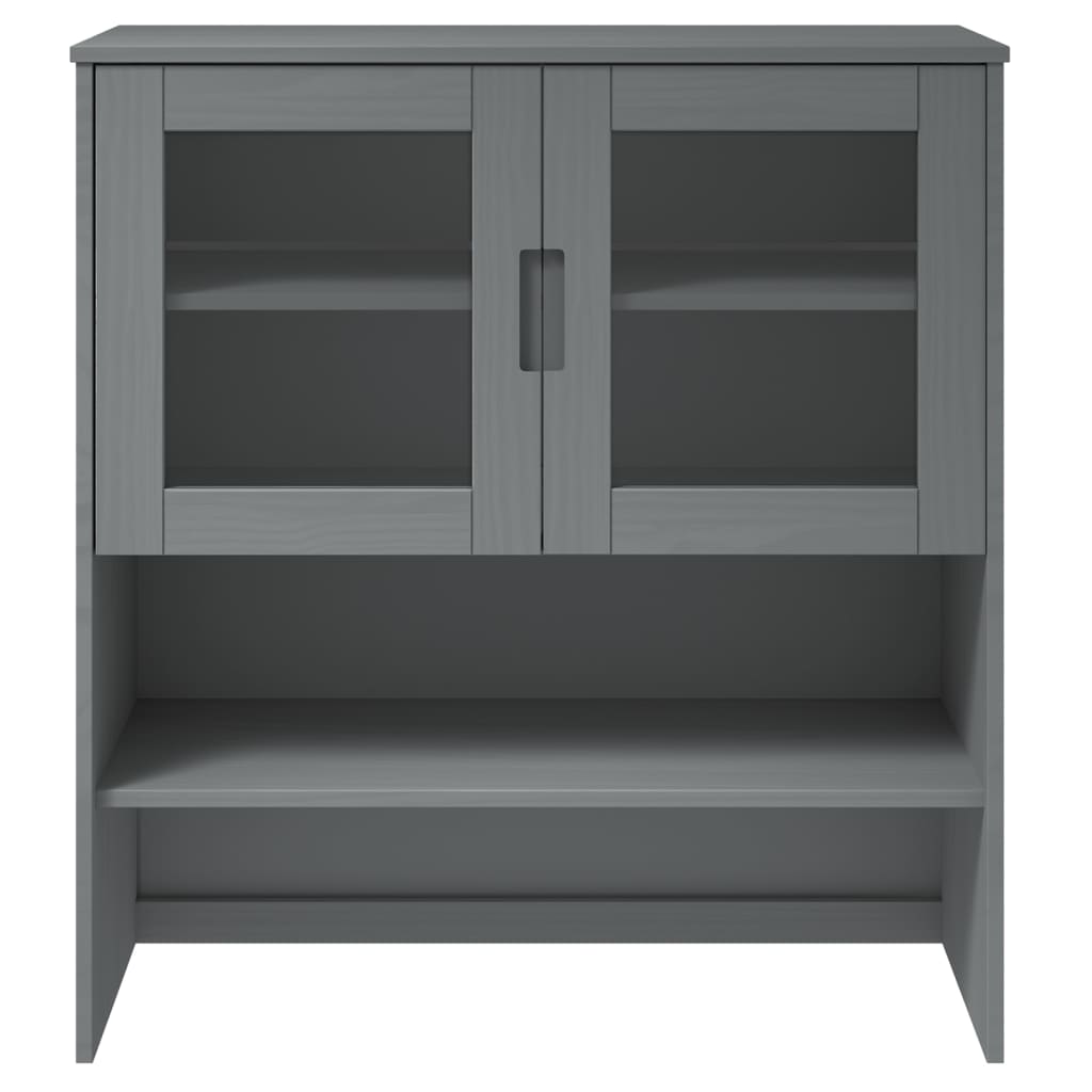 Dessus de buffet MOLDE Gris 90x35x100 cm Bois massif de pin - XIOS