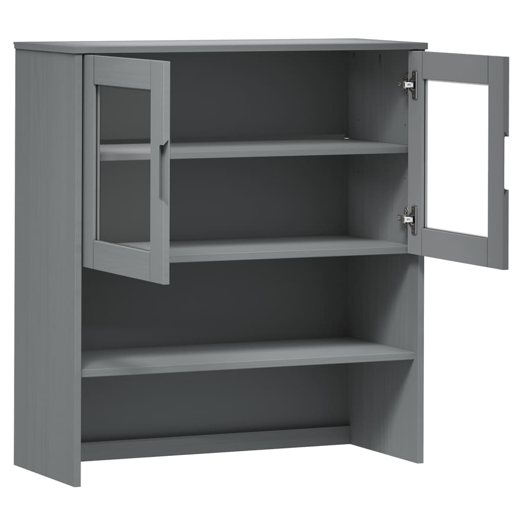 Dessus de buffet MOLDE Gris 90x35x100 cm Bois massif de pin - XIOS