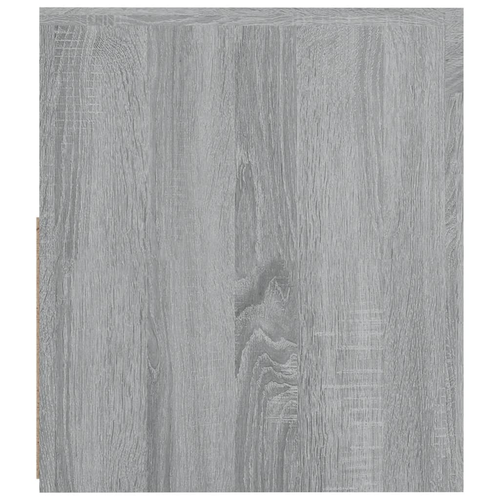 Tables de chevet 2 pcs avec LED sonoma gris 60x35x40 cm