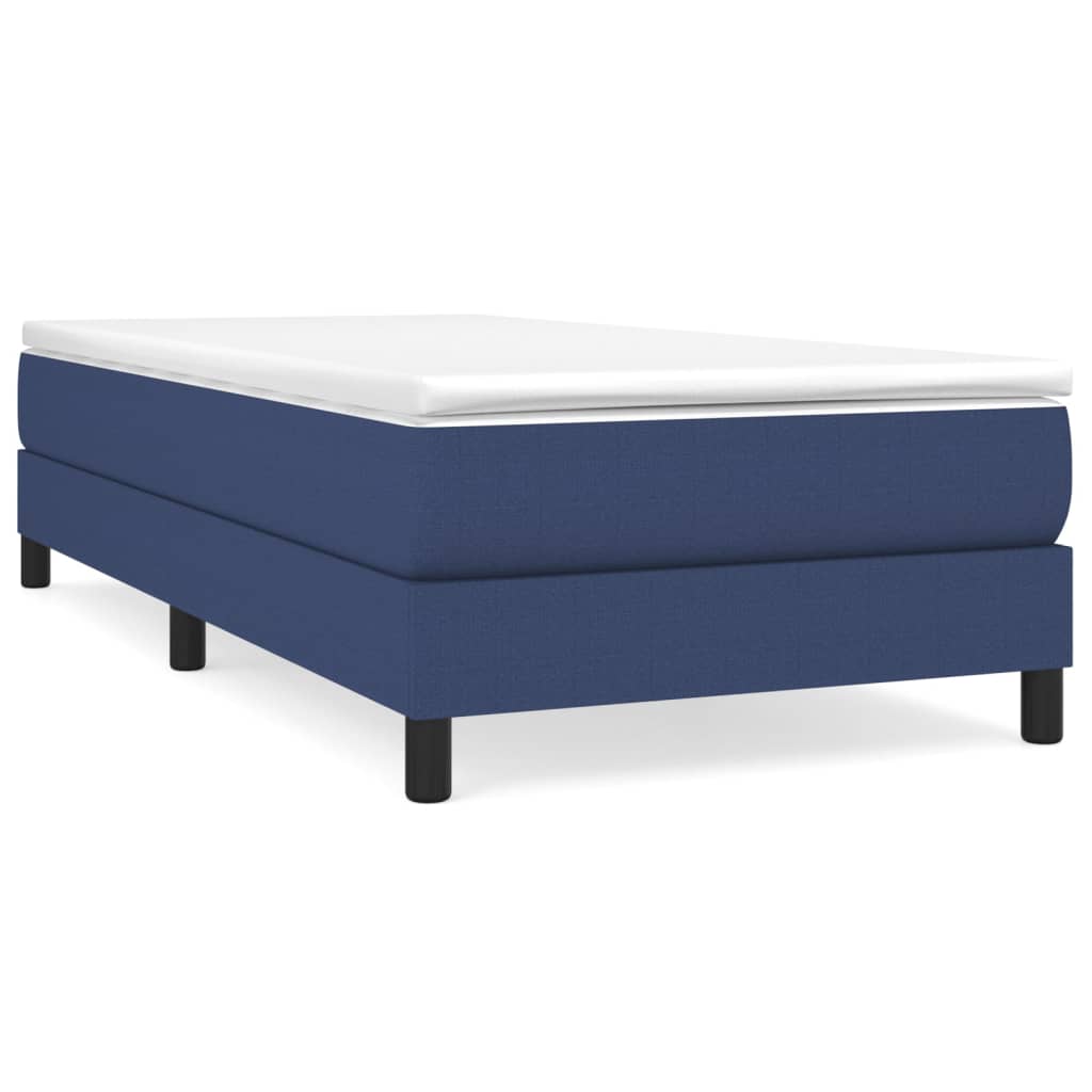 Sommier à lattes de lit avec matelas Bleu 90x200 cm Tissu - XIOS