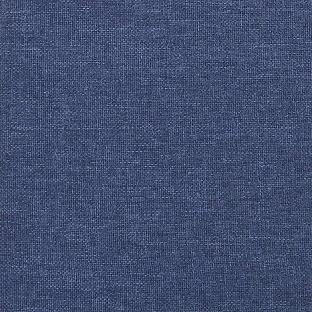 Sommier à lattes de lit avec matelas Bleu 100x200 cm Tissu - XIOS
