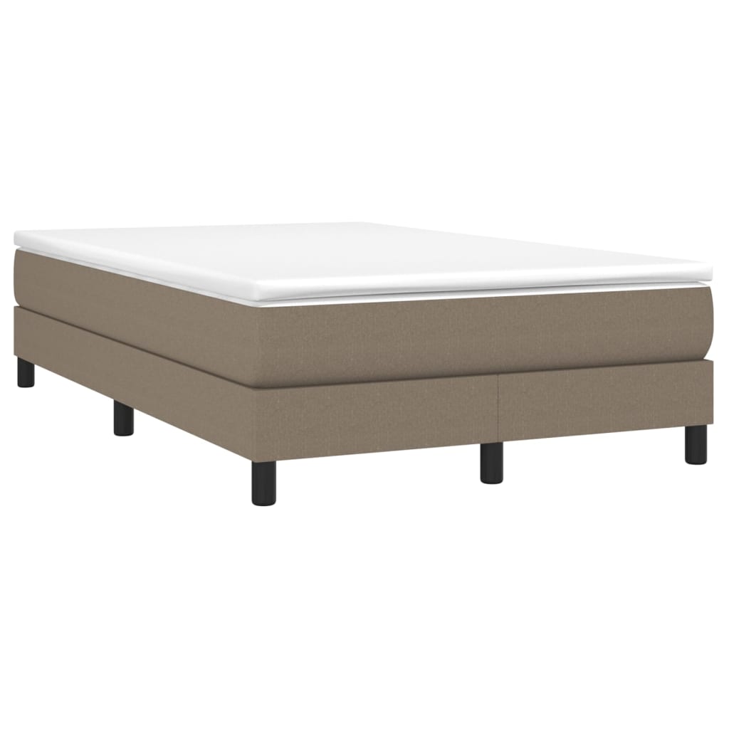 Sommier à lattes de lit avec matelas Taupe 120x200 cm Tissu - XIOS