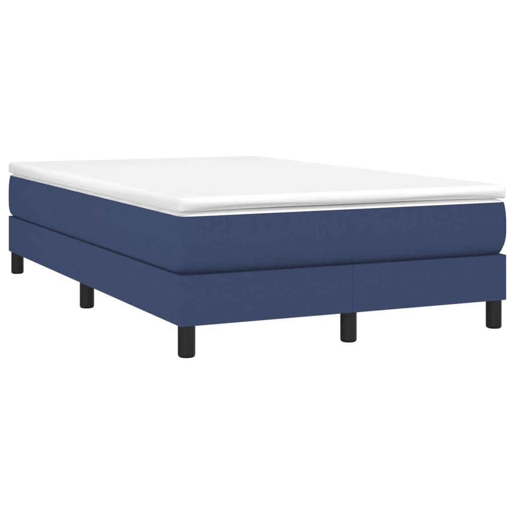 Sommier à lattes de lit avec matelas Bleu 120x200 cm Tissu - XIOS
