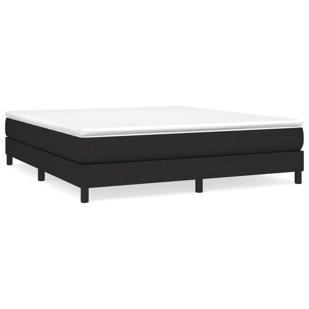 Sommier à lattes de lit avec matelas Noir 180x200 cm Tissu - XIOS